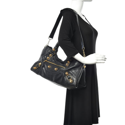 Balenciaga Agneau Giant 21 Gold Hardware Part Time Black 2 of 8