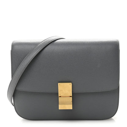 Celine Liege Calfskin Medium Classic Box Flap Bag Grey 1 of 12