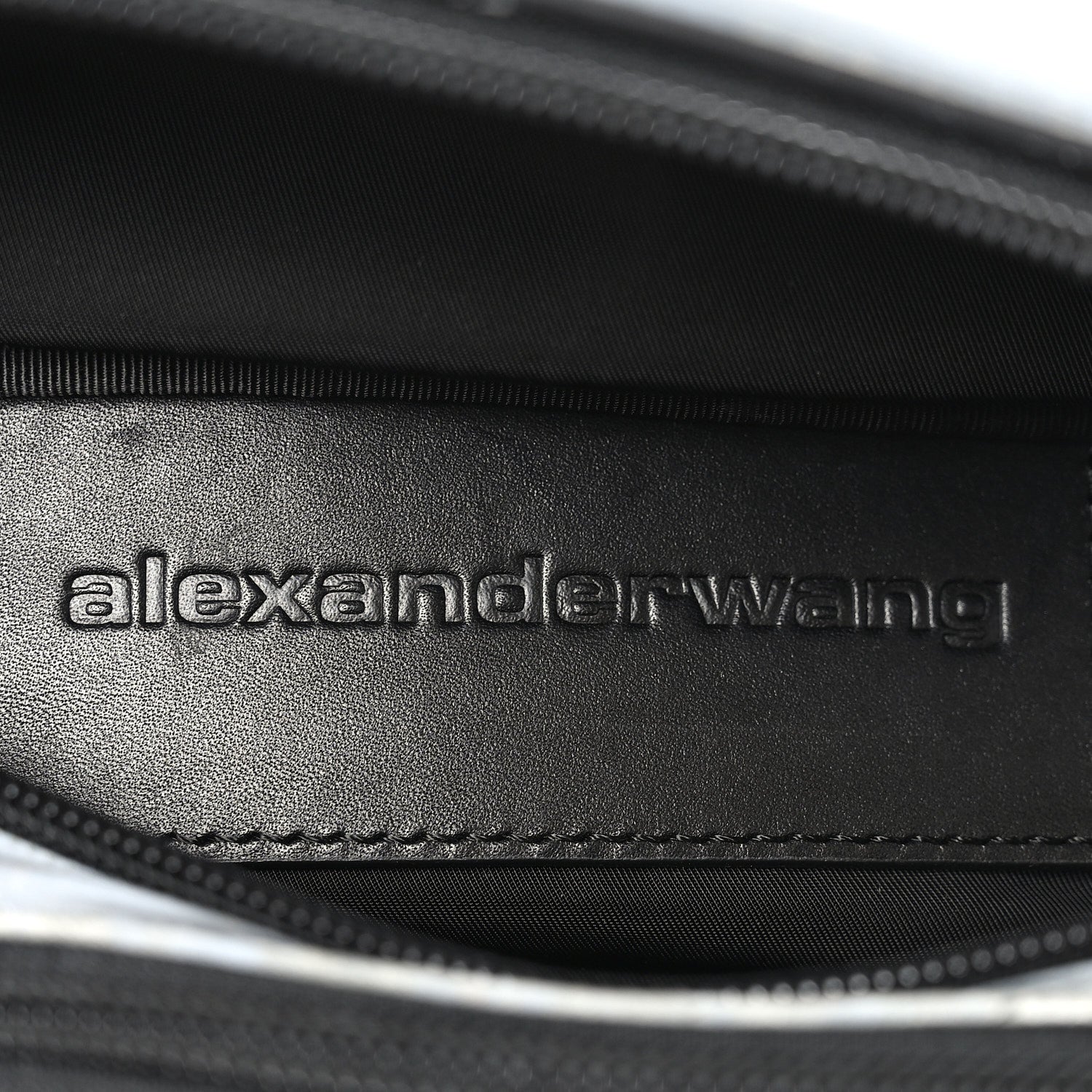 Alexander Wang Nylon Logo Printed Attica Belt Bag Reflective Silver 5 of 8