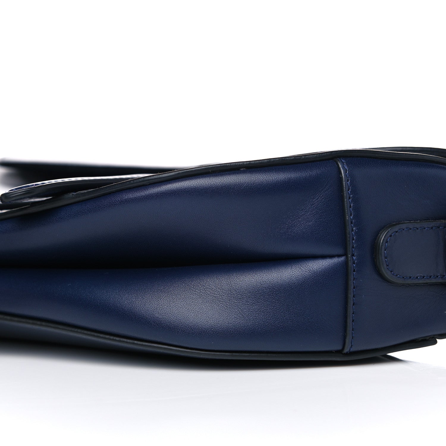 Christian Dior Calfskin Saddle Bag Blue 8 of 15