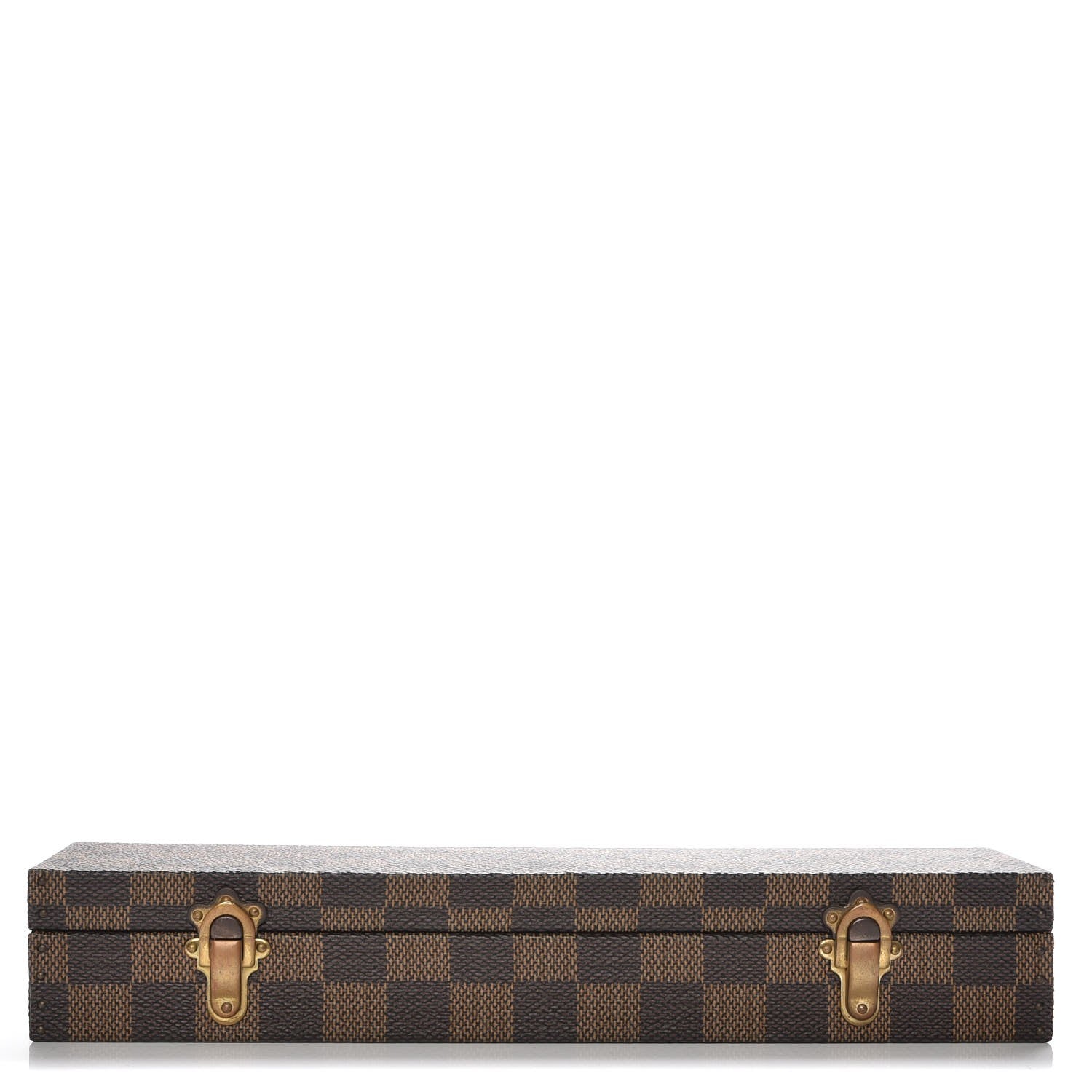 Louis Vuitton Damier Ebene Bracelet Watch Jewelry Holder Coffret 1 of 9