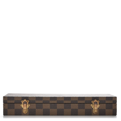 Louis Vuitton Damier Ebene Bracelet Watch Jewelry Holder Coffret 1 of 9