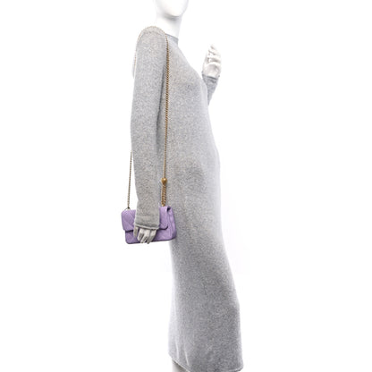 Chanel Caviar Quilted Mini Rectangular Sweetheart Flap Light Purple 2 of 11