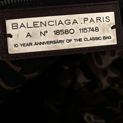Balenciaga Agneau Classic Hardware Lizard Embossed City Castagna 6 of 9