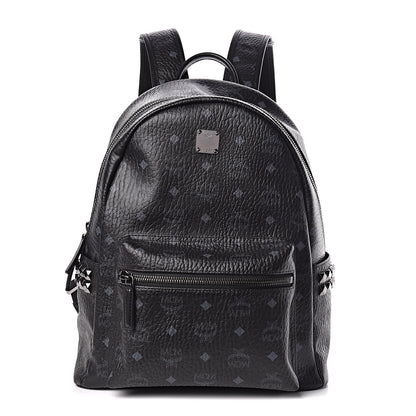 MCM Visetos Small Side Stud Stark Backpack Black 1 of 12