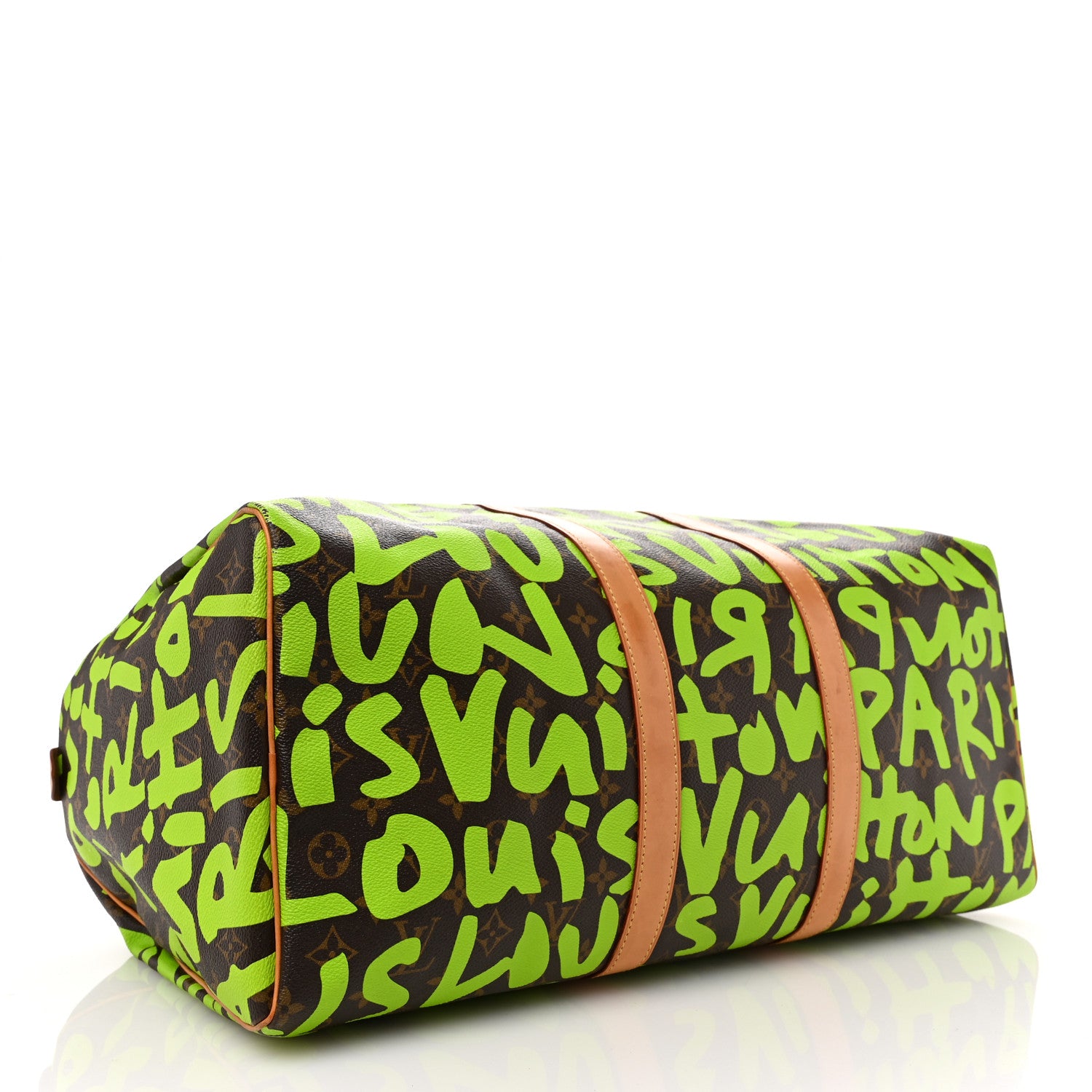 Louis Vuitton Monogram Graffiti Keepall 50 Green 3 of 15