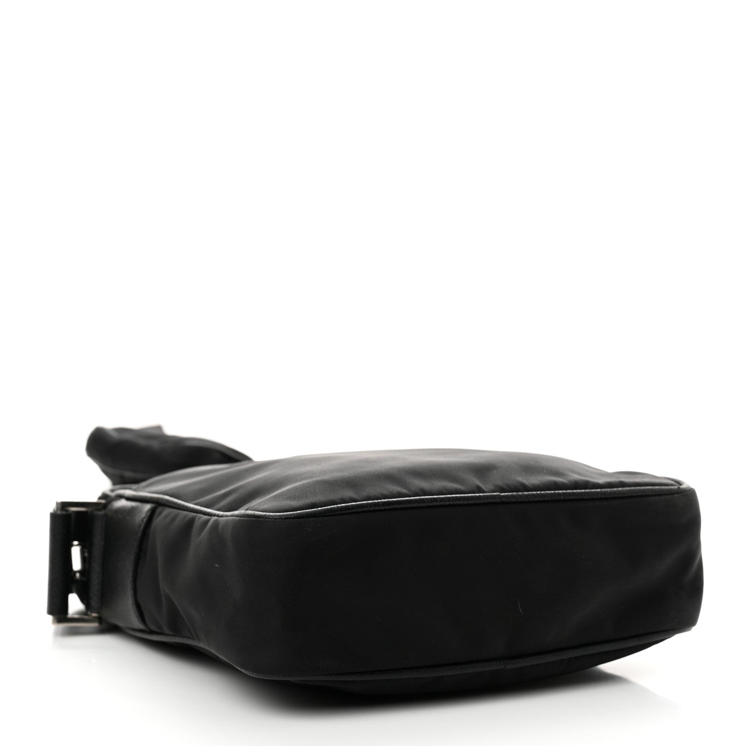 Prada Tessuto Nylon Saffiano Pocket Messenger Shoulder Bag Black 4 of 13