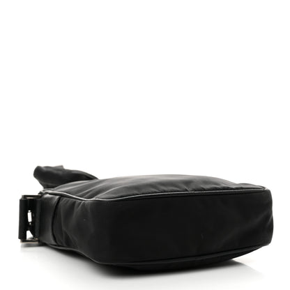 Prada Tessuto Nylon Saffiano Pocket Messenger Shoulder Bag Black 4 of 13