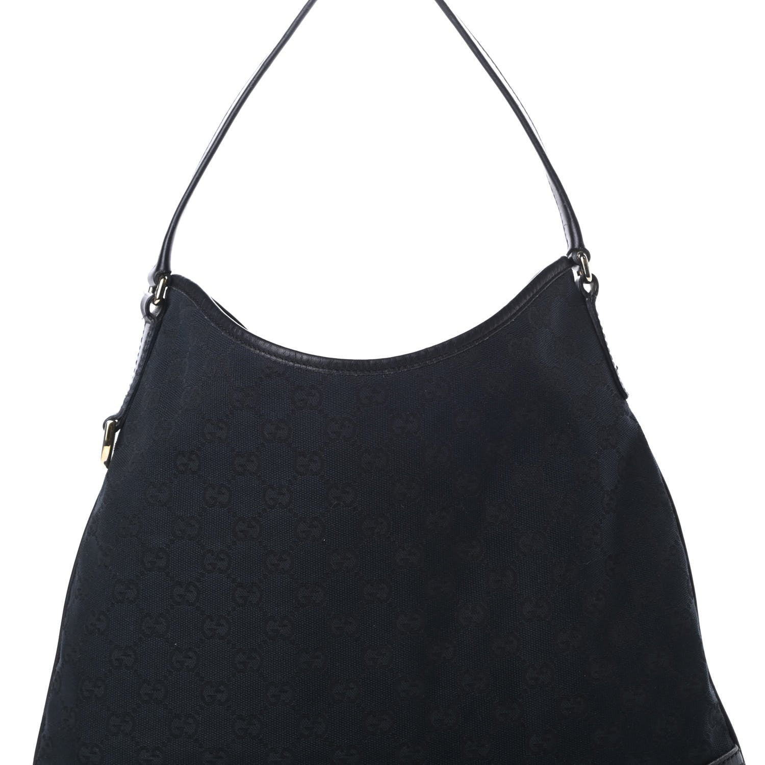 Gucci Monogram Medium New Britt Hobo Black 8 of 15