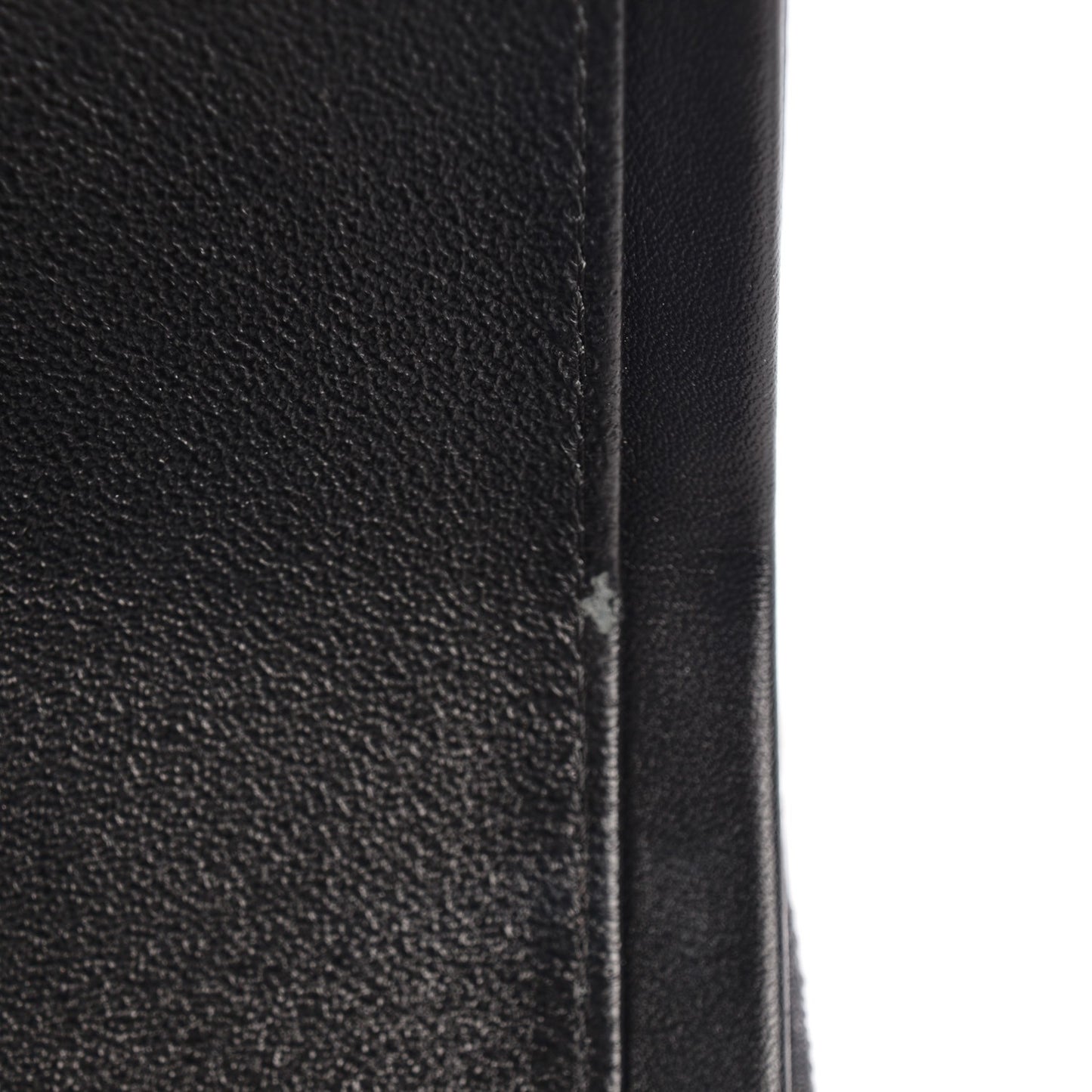 Distressed Patent Quilted 2.55 Reissue 227 Flap Black