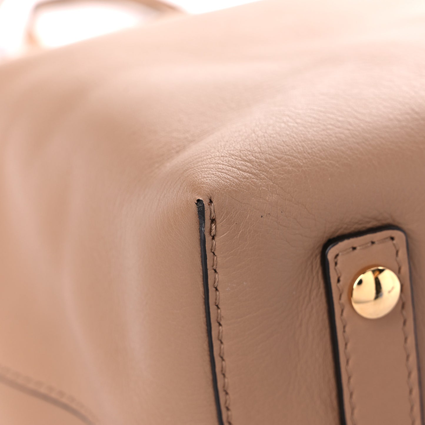 Soft Smooth Calfskin Medium Tote Camel