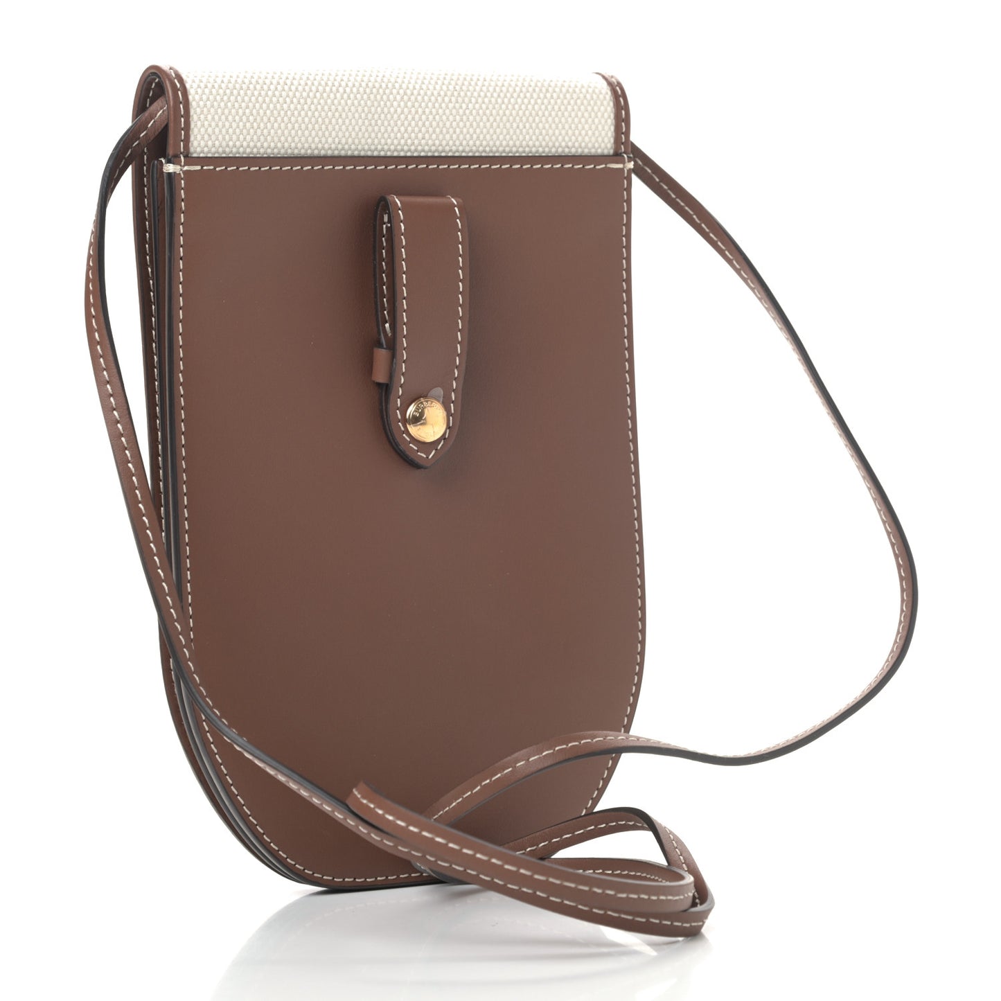 Canvas Smooth Calfskin Olympia Belt Bag Natural