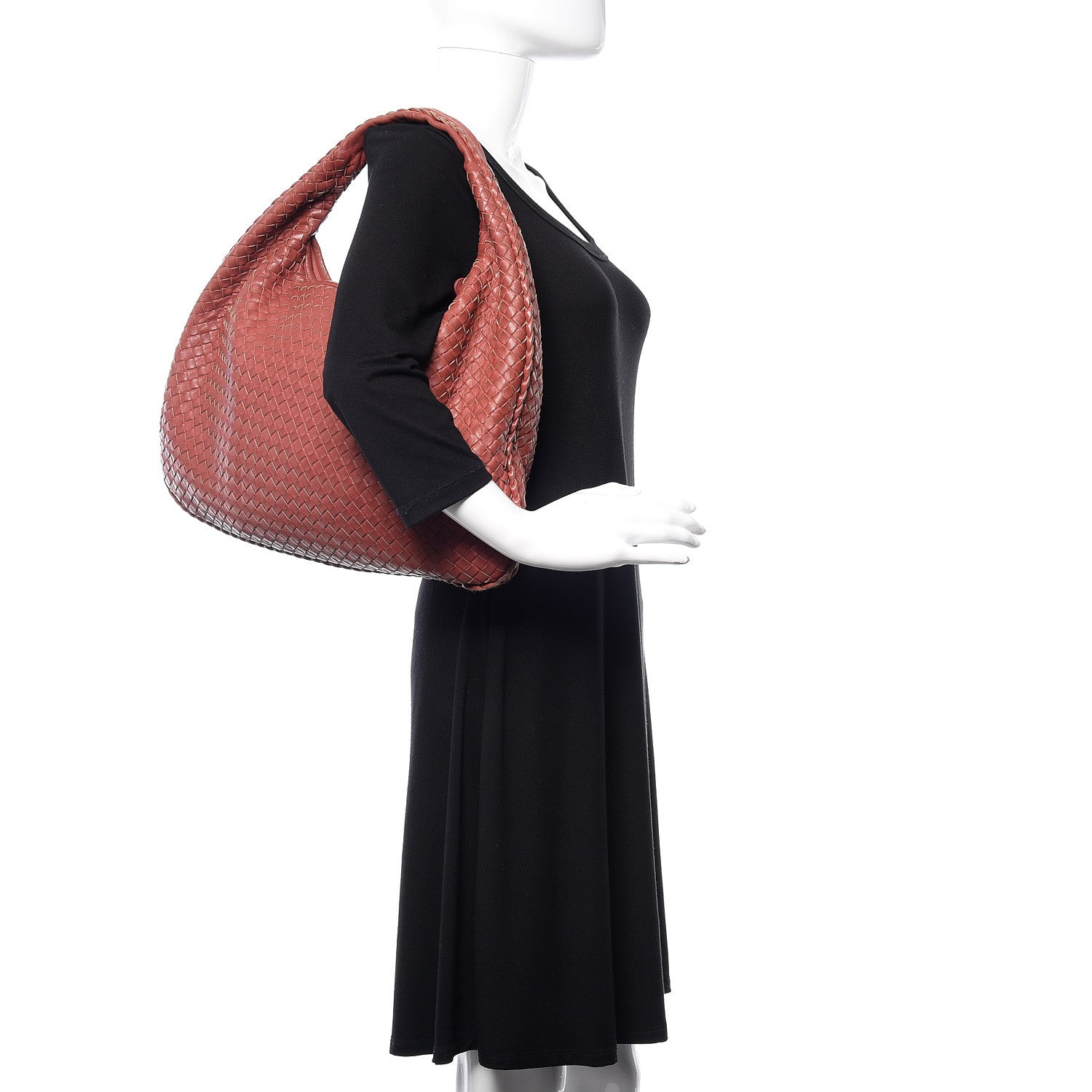 Bottega Veneta Nappa Intrecciato Large Veneta Hobo Brique 2 of 13