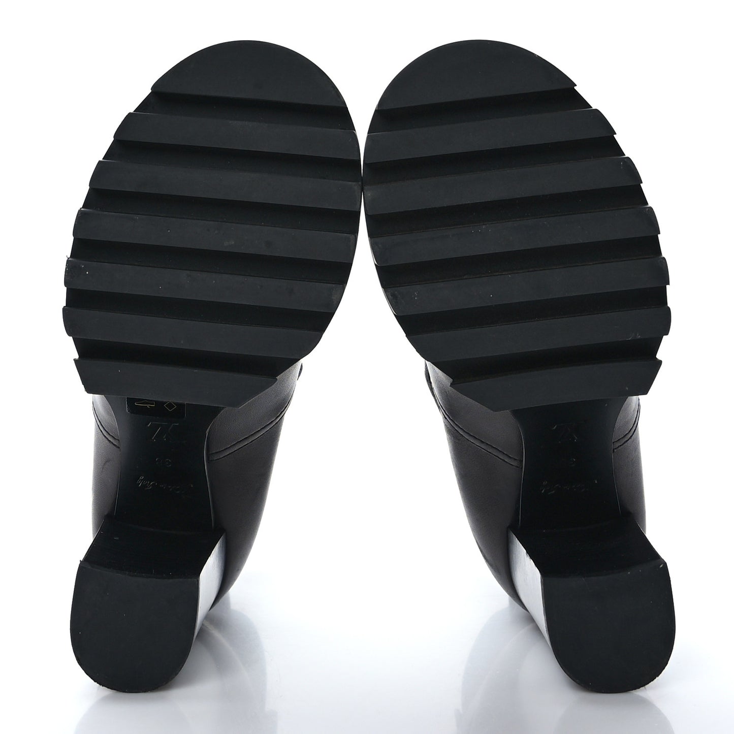 Calfskin Monogram Star Trail Ankle Boots 38 Black