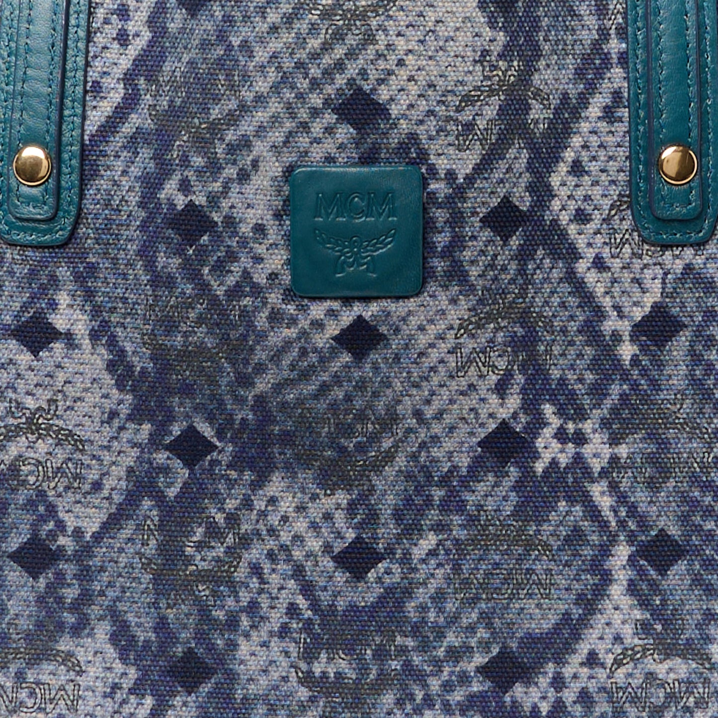 Visetos Medium Project Reversible Shopper Tote Blue