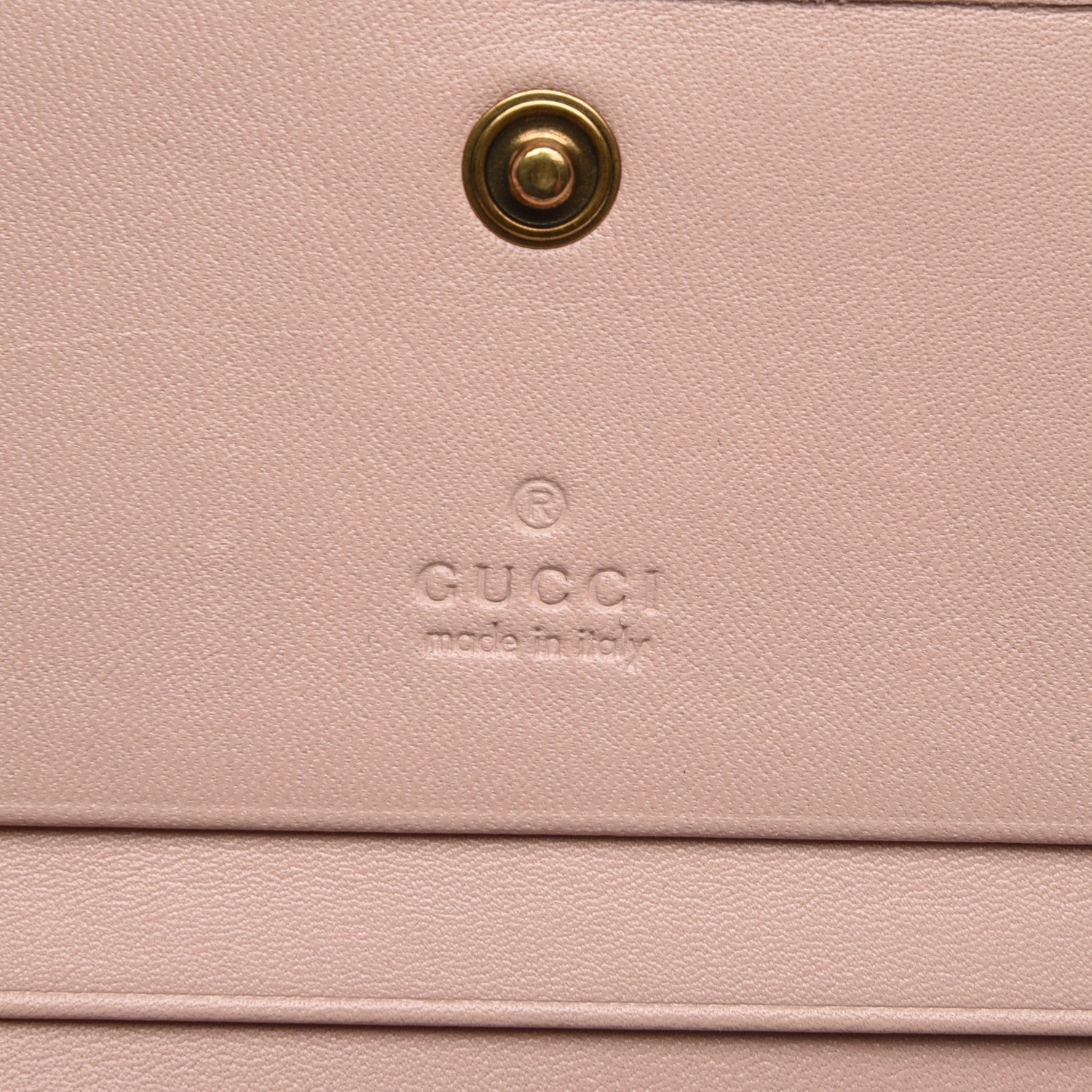 Gucci Calfskin Matelasse GG Marmont Card Case Perfect Pink 6 of 6