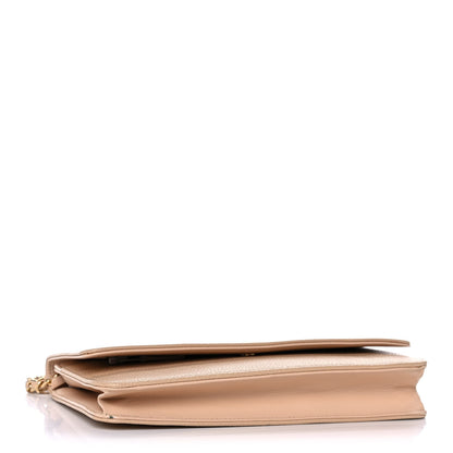 Chanel Caviar Timeless CC Wallet on Chain WOC Beige 4 of 12