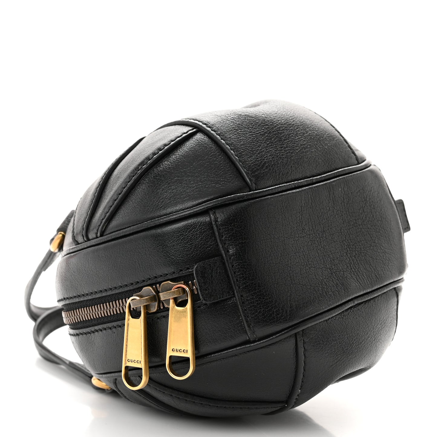 Piuma Lux Energy Mini Tifosa Basketball Shaped Shoulder Bag Black