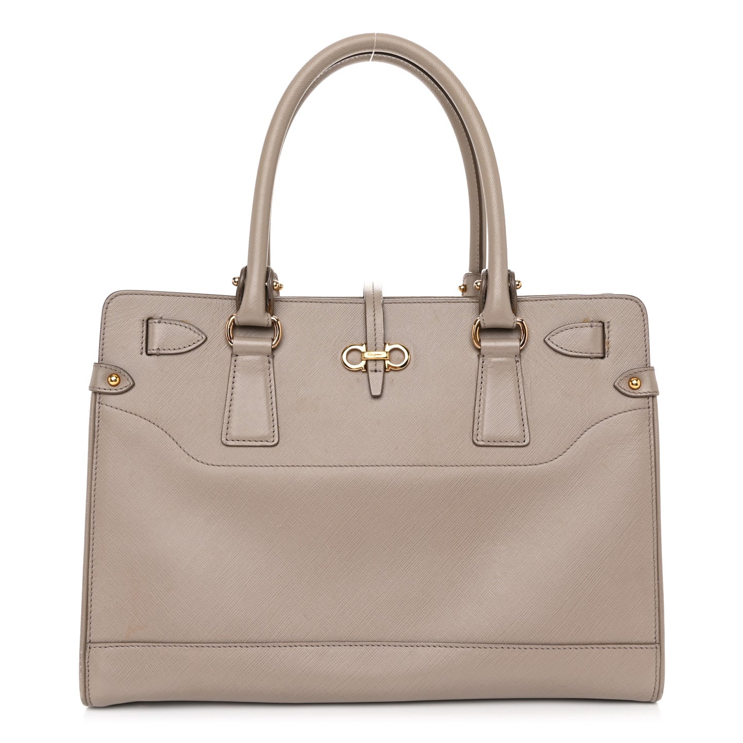 Printed Calfskin Briana Tote Grey