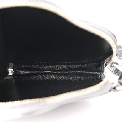 Balenciaga Agneau Le Cagole Clip On Card Mirror Gunmetal 8 of 9