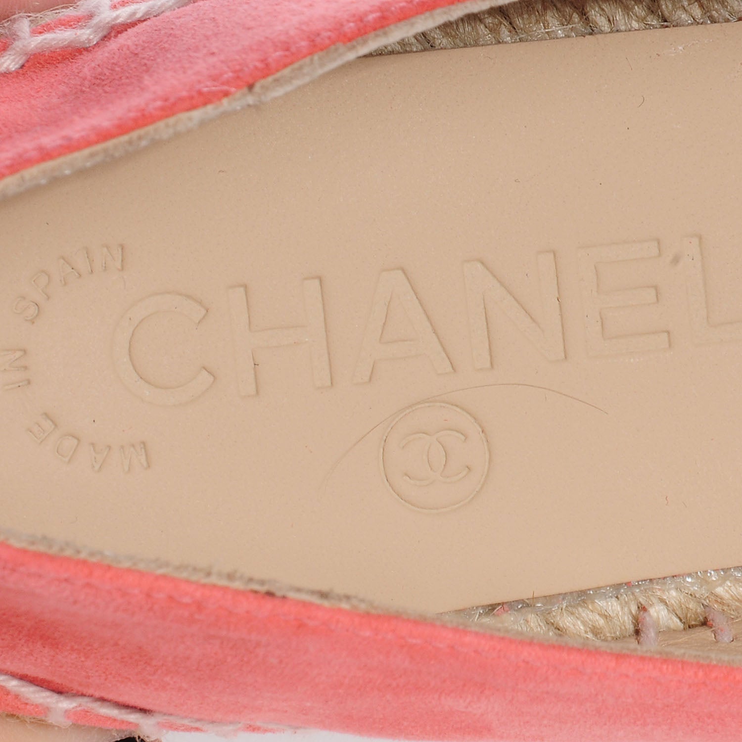 Chanel Suede Lambskin Single Sole CC Espadrilles 38 Pink 8 of 8