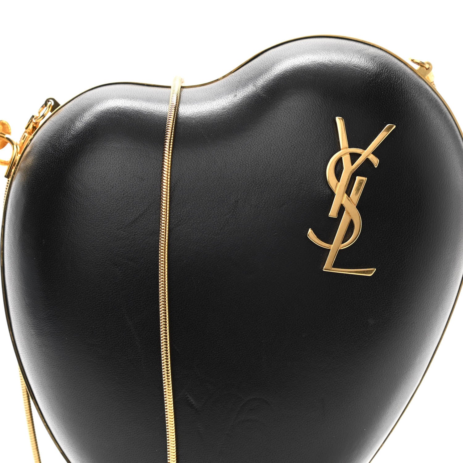 Saint Laurent Calfskin Monogram Love Box Bag Black 7 of 9