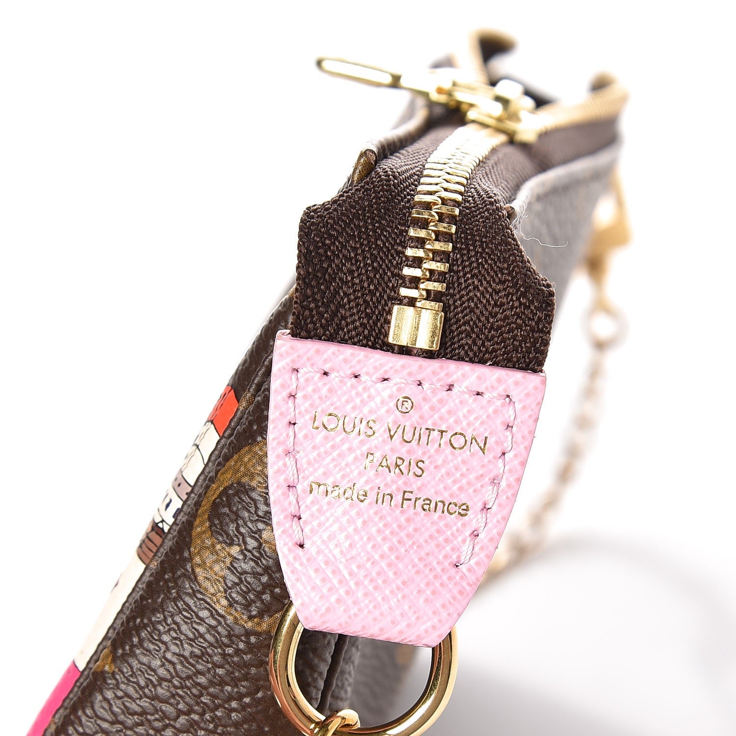 Louis Vuitton Monogram 2016 Christmas Animation Mini Pochette Accessories Rose Ballerine 6 of 8