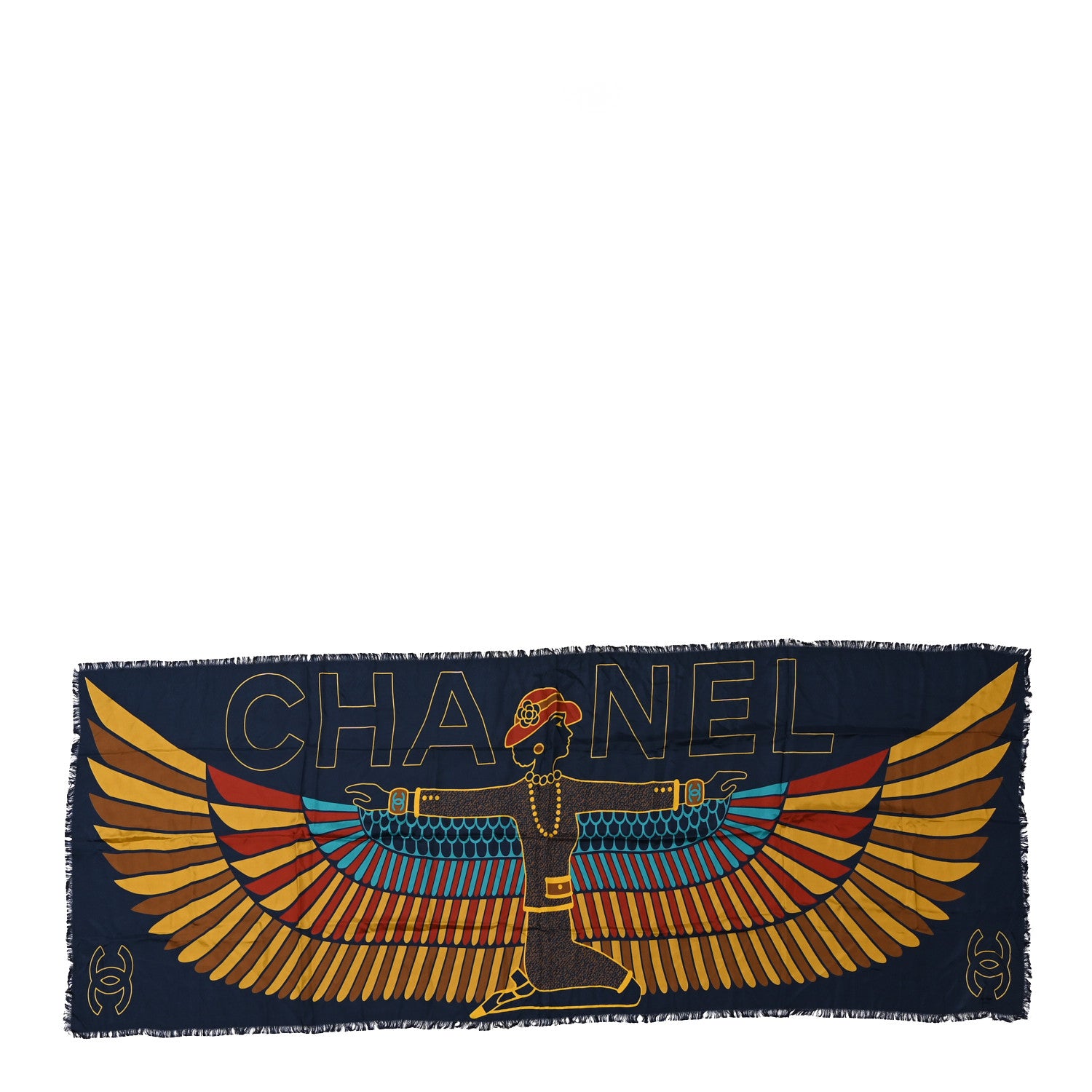 Chanel Silk CC Logo Stole Multicolor 1 of 3