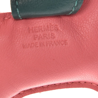 Hermes Milo Lambskin Horsehair Grigri Rodeo Horse Bag Charm PM Rose Azalee Malachite Lime Celeste 3 of 4