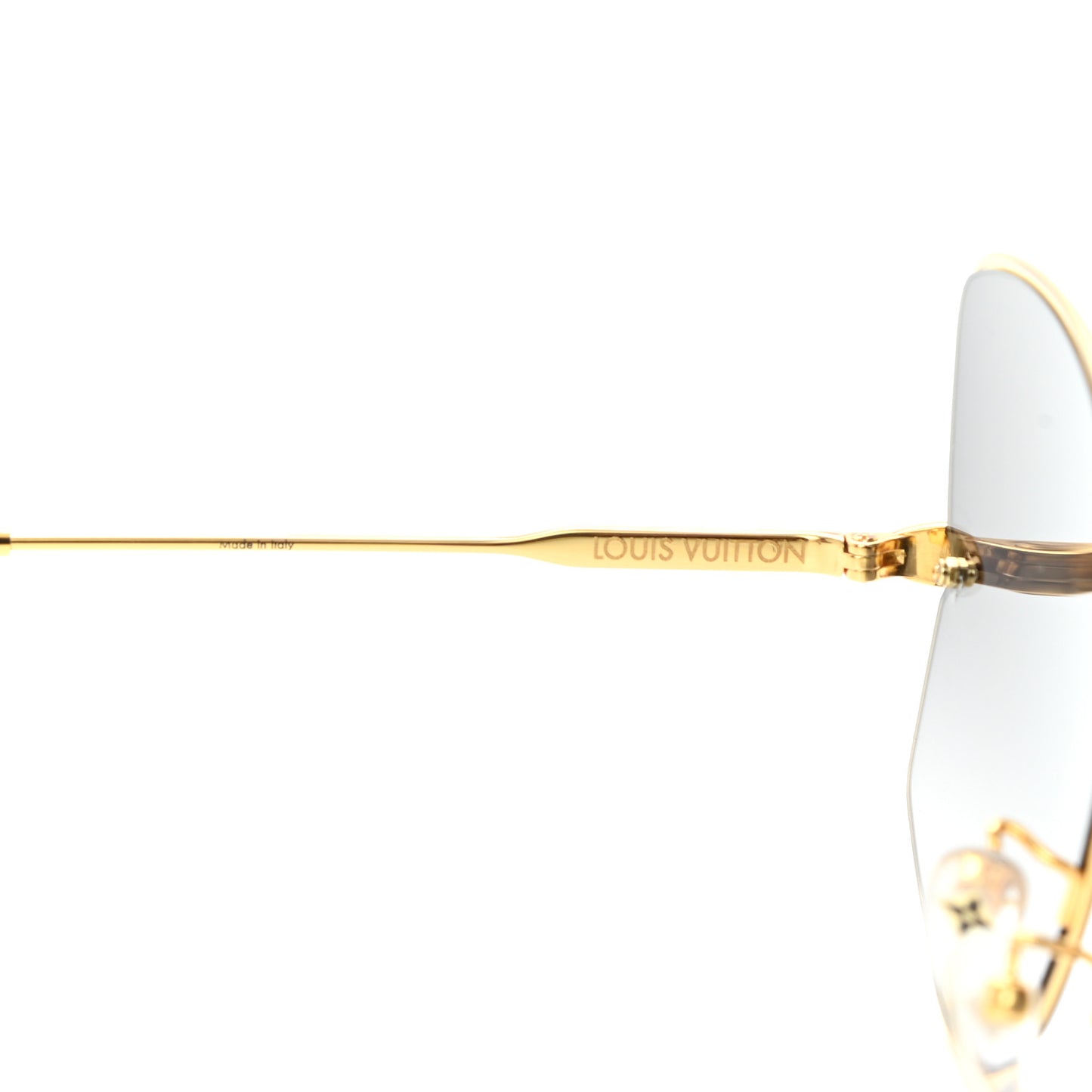 Metal Les Amants du Pont Neuf Sunglasses Z1384E Gold Black