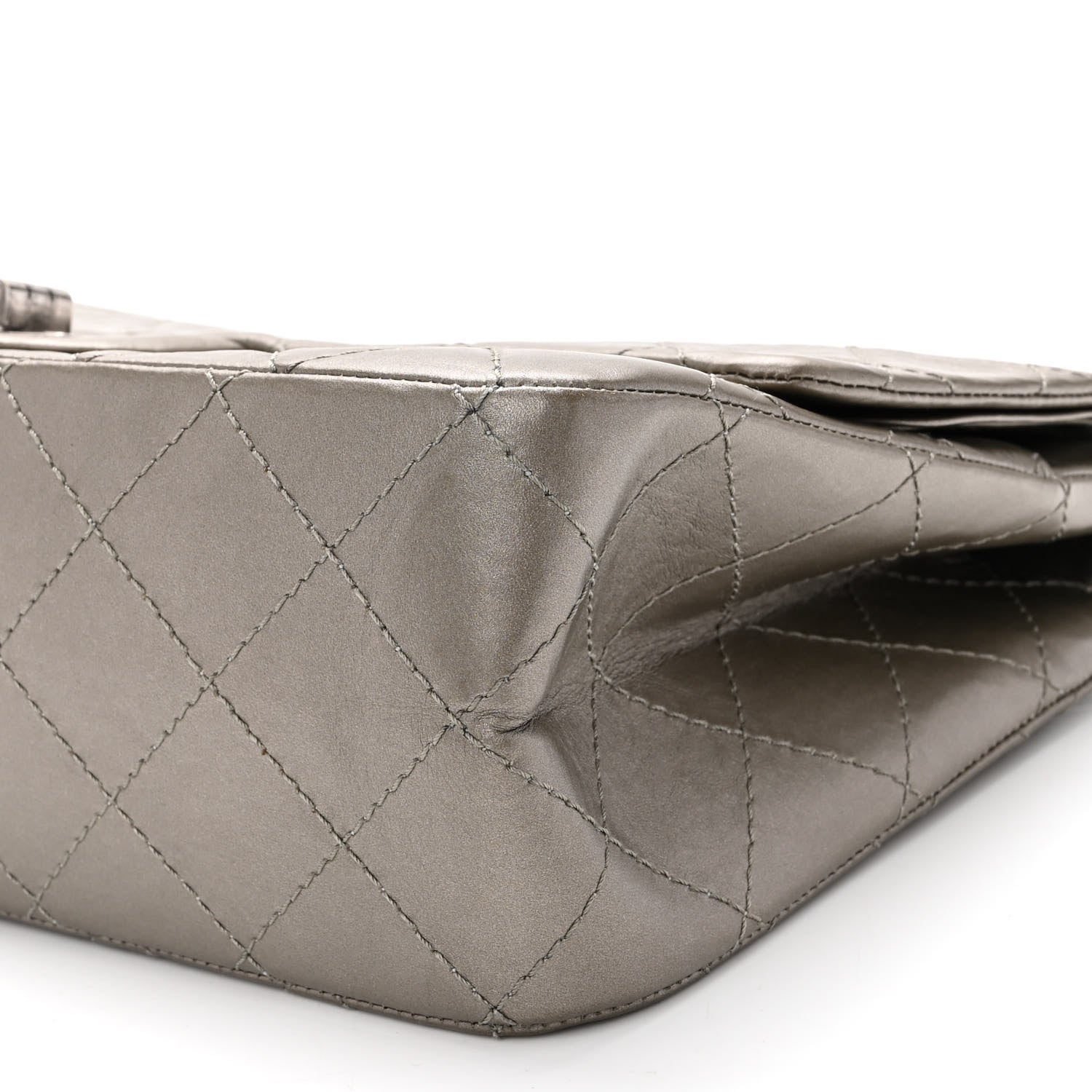 Chanel Metallic Aged Calfskin Quilted 2.55 Reissue 227 Flap Grey 7 of 10