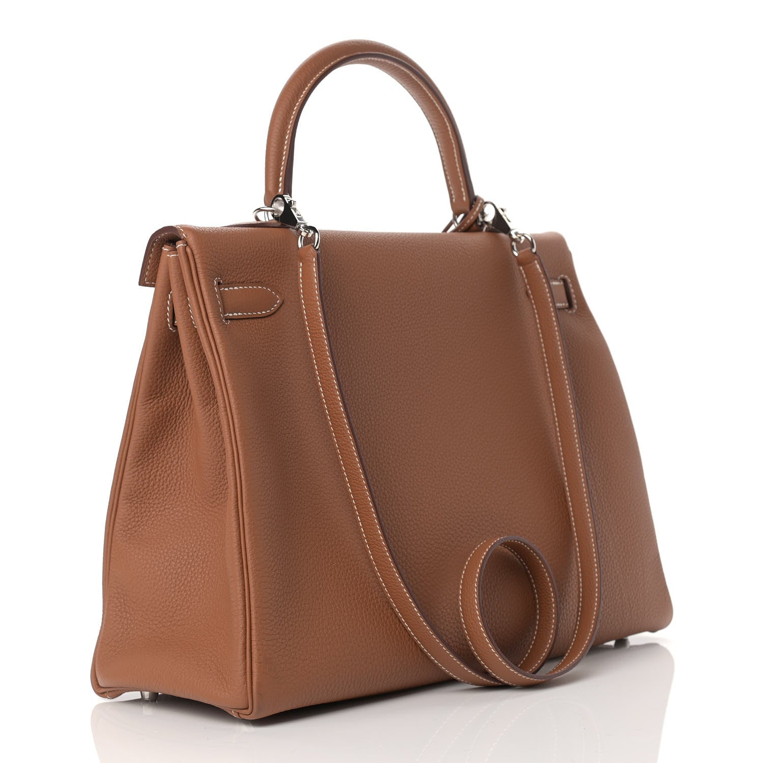 Hermes Togo Kelly Retourne 35 Gold 3 of 17