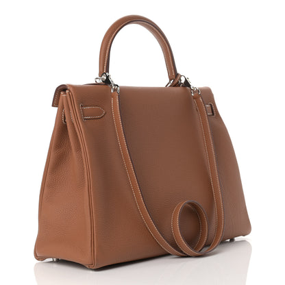 Hermes Togo Kelly Retourne 35 Gold 3 of 17