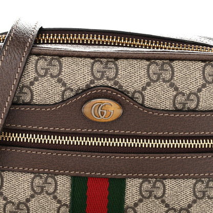 Gucci GG Supreme Monogram Web Mini Ophidia Shoulder Bag Brown 8 of 13