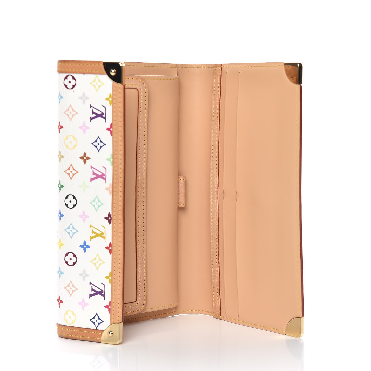 Louis Vuitton Monogram Multicolor Porte Tresor International Wallet White 7 of 10