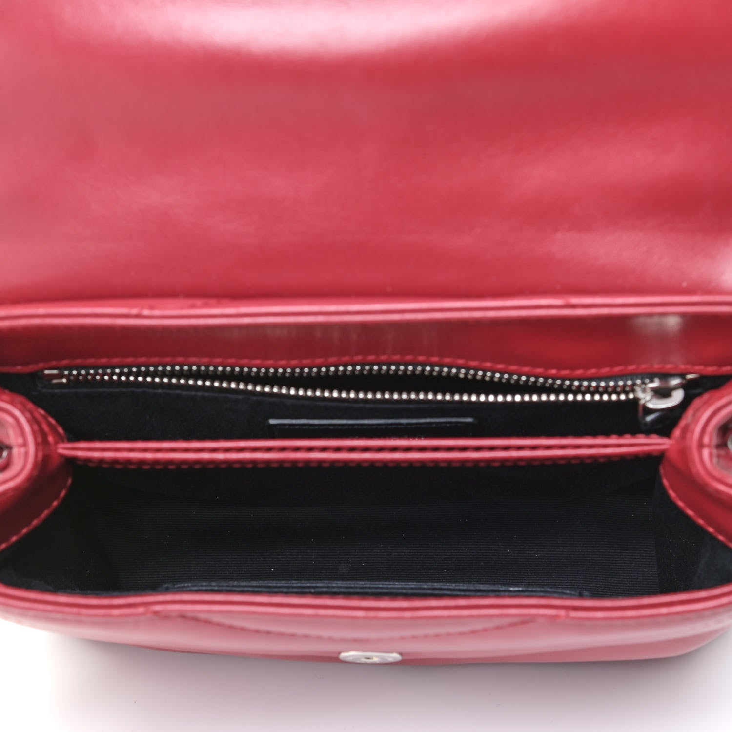 Saint Laurent Calfskin Y Quilted Monogram Toy Loulou Crossbody Bag New Lipstick 7 of 11