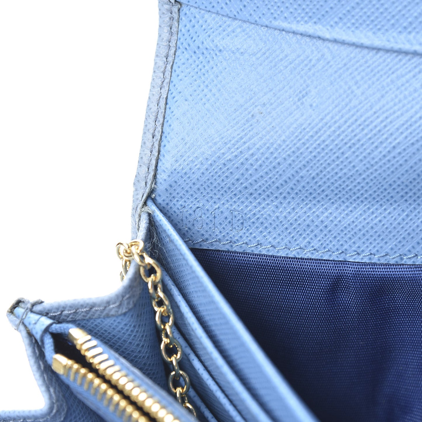 Saffiano Multicolor Continental Flap Wallet Astrale Mare