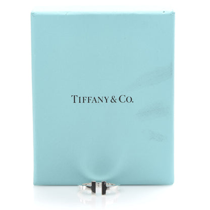 Tiffany Sterling Silver T Square Ring 58 8.25 5 of 5