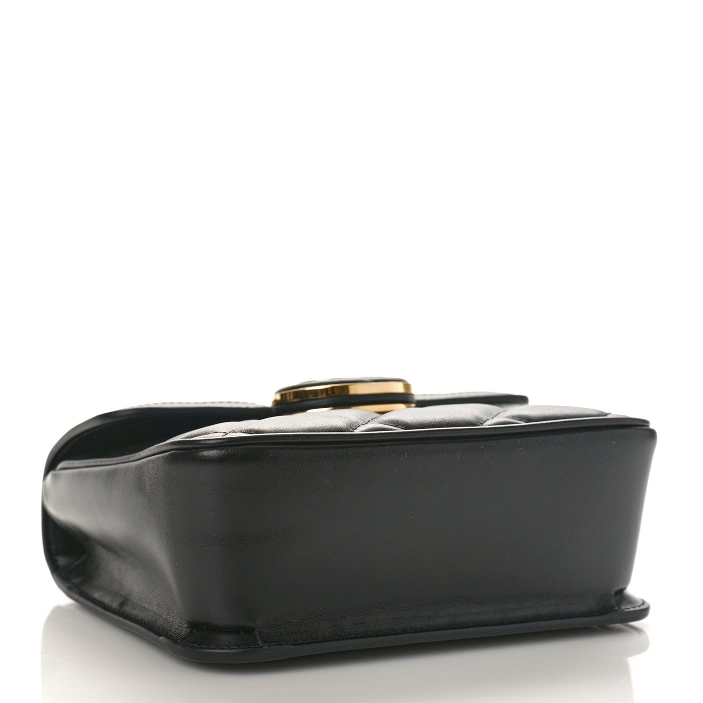 Calfskin Quilted Mini Deco Shoulder Bag Black