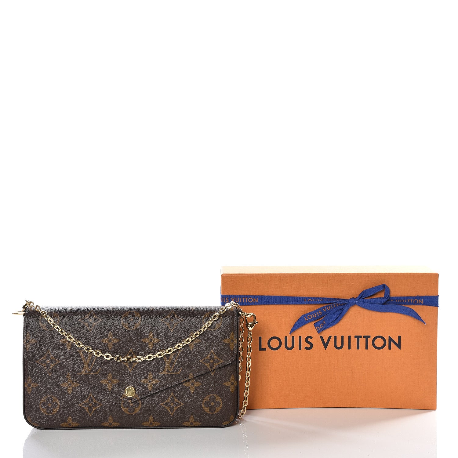 Louis Vuitton Monogram Pochette Felicie Chain Wallet Fuchsia 15 of 15