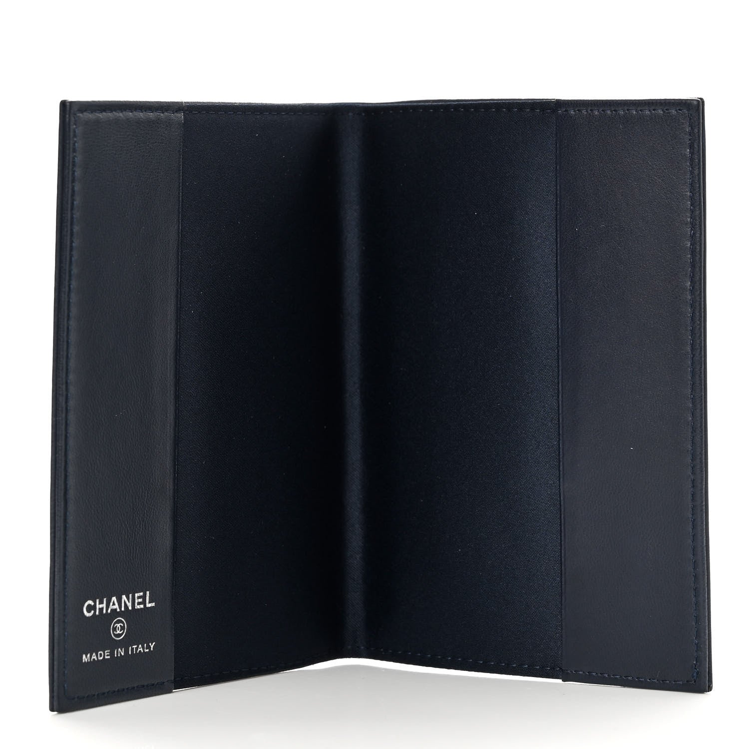 Chanel Lambskin Airlines Wallet On Chain WOC Blue Black Red 7 of 13