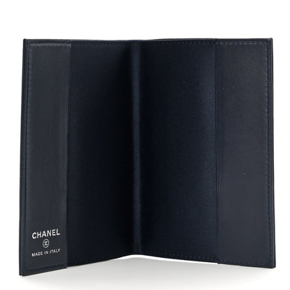 Chanel Lambskin Airlines Wallet On Chain WOC Blue Black Red 7 of 13