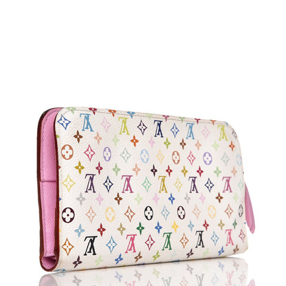 Louis Vuitton Monogram Multicolor Insolite Wallet White Litchi 3 of 7