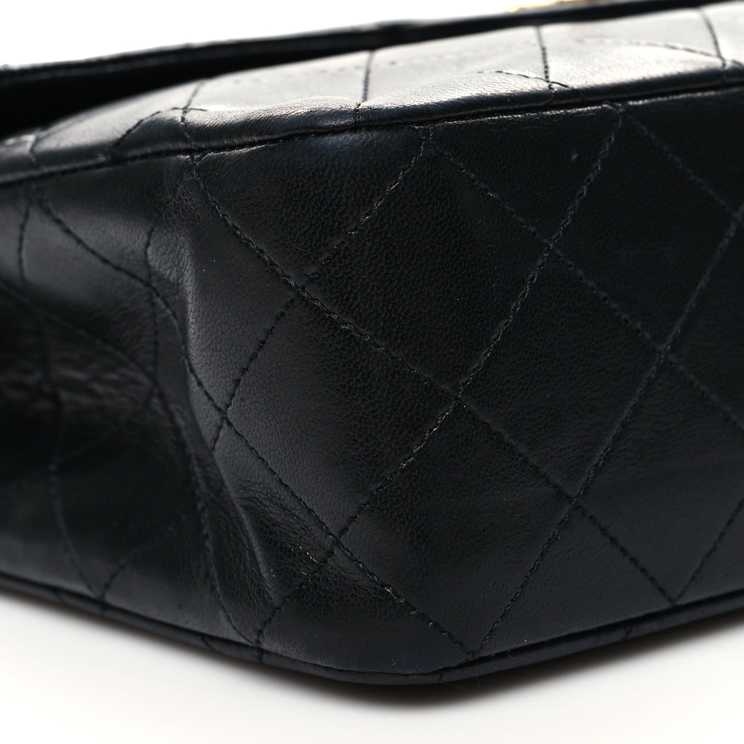 Chanel Lambskin Quilted Medium Double Flap Black 9 of 12