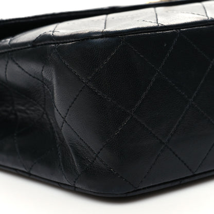 Chanel Lambskin Quilted Medium Double Flap Black 9 of 12