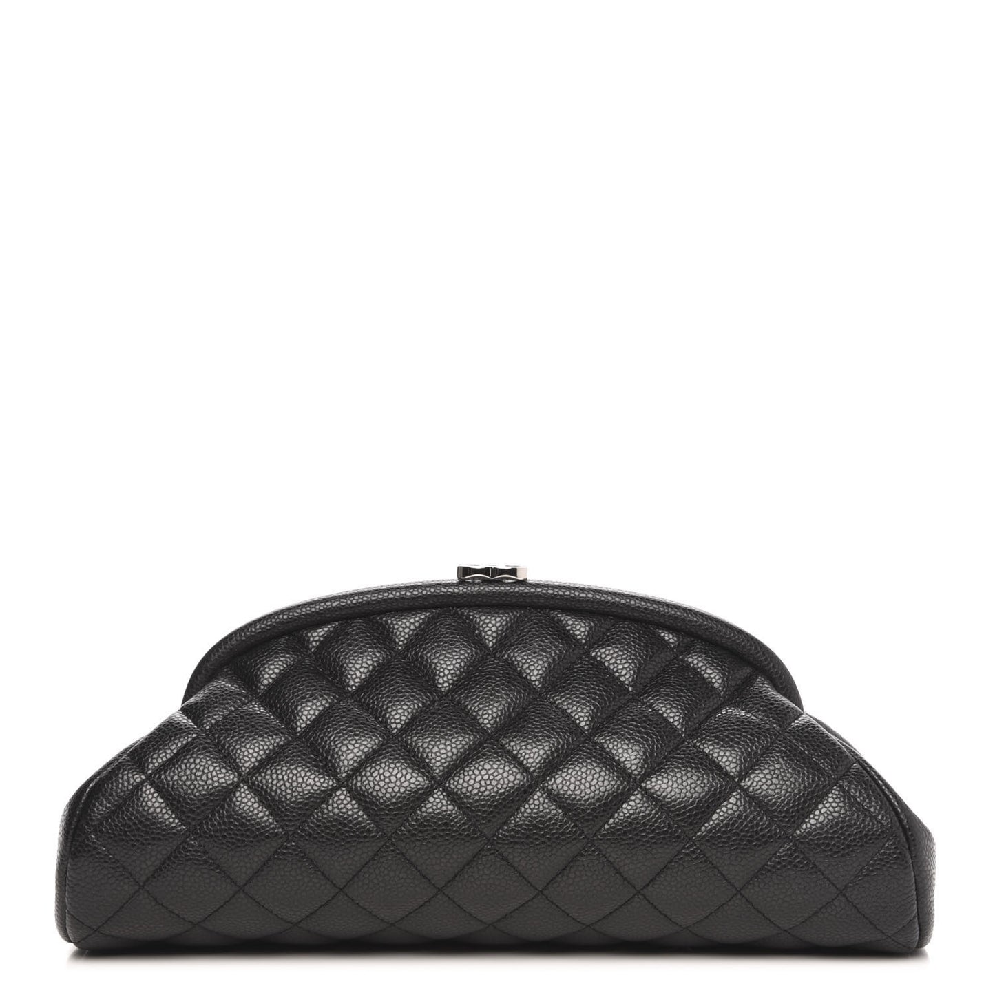 Caviar Quilted Timeless Clutch Black