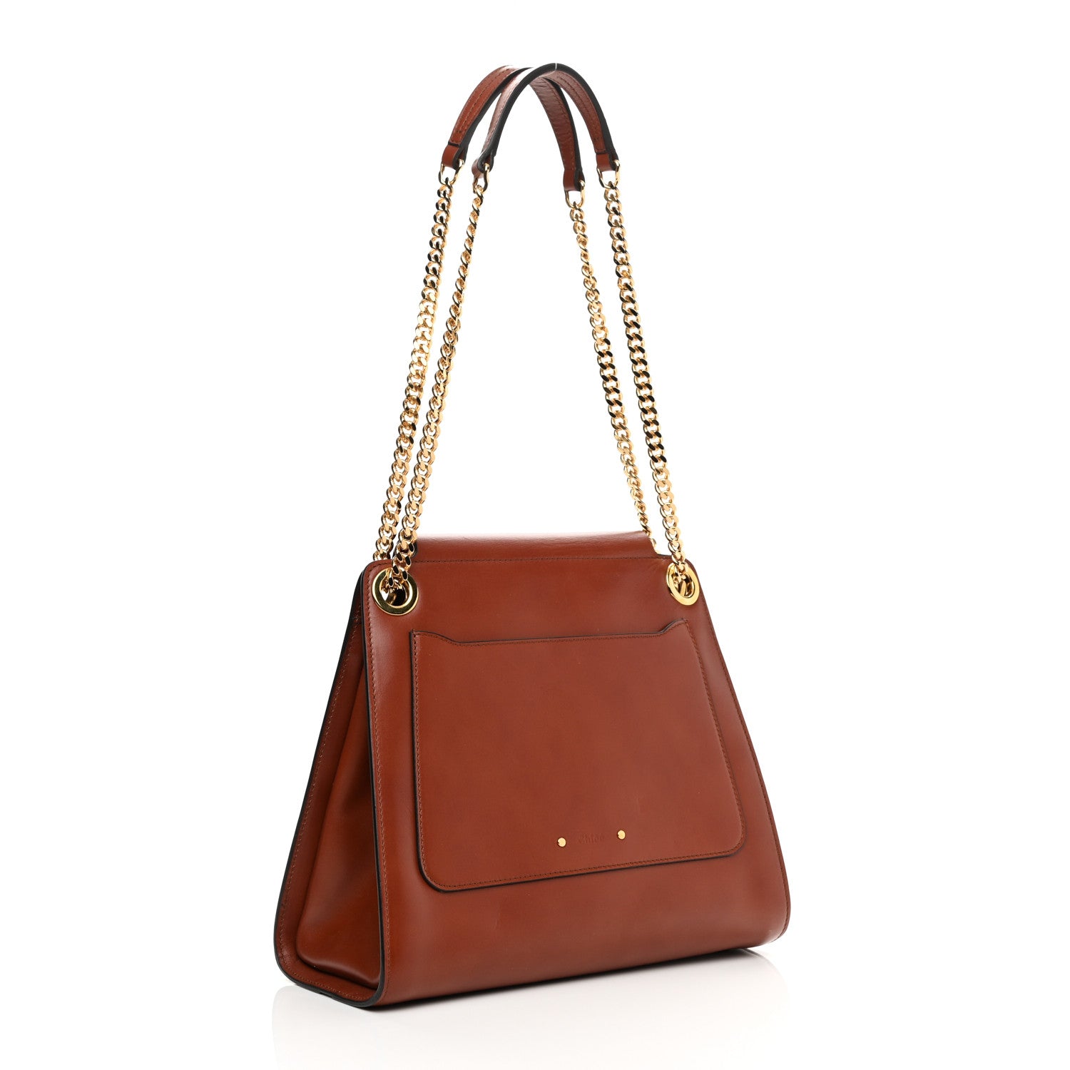 Chloe Shiny Calfskin Medium Annie Shoulder Bag Whiskey 3 of 12