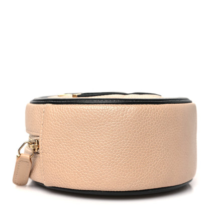 Chanel Caviar Quilted Round Filigree Crossbody Beige Black 4 of 11