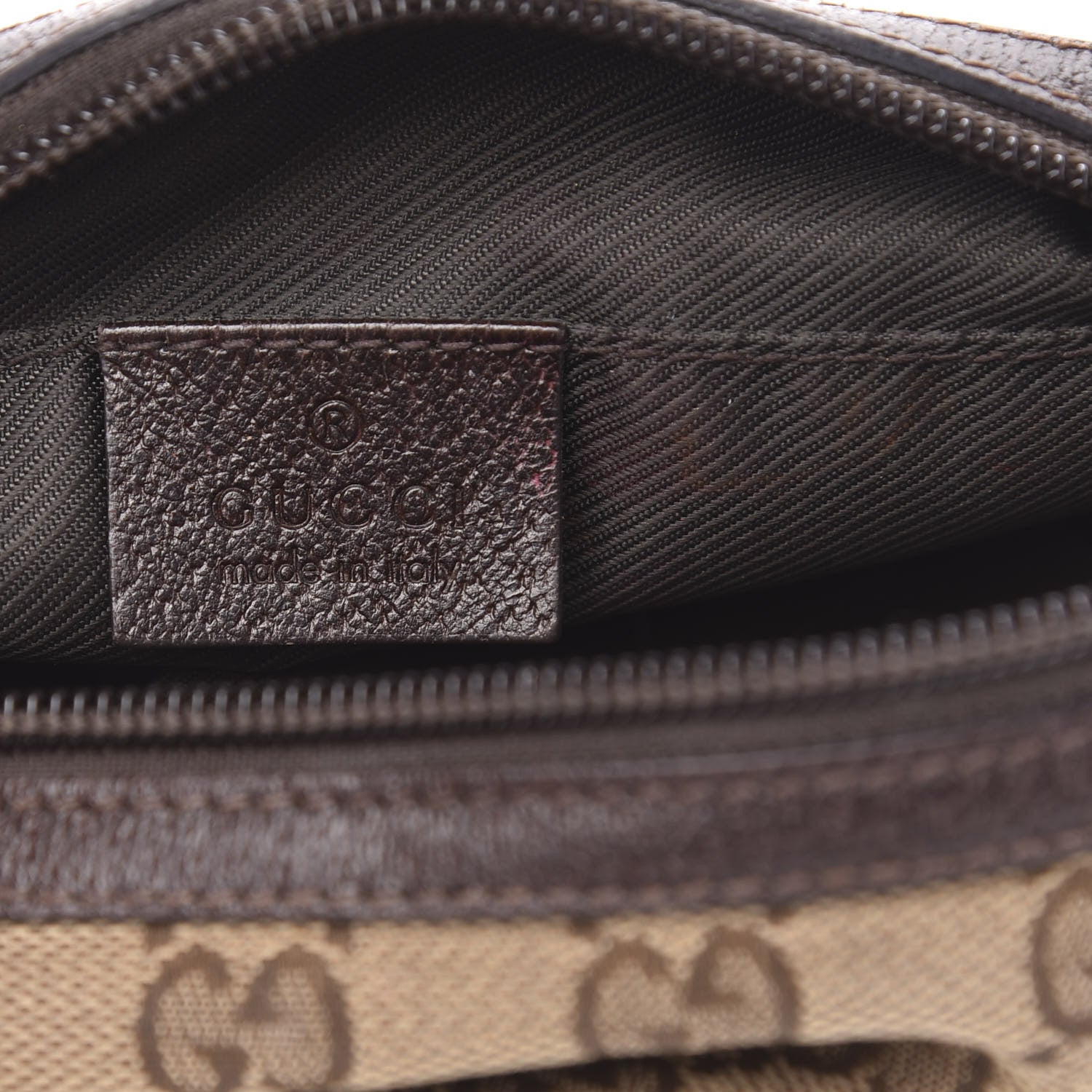 Gucci Monogram Small Cosmetic Case Dark Brown 6 of 12