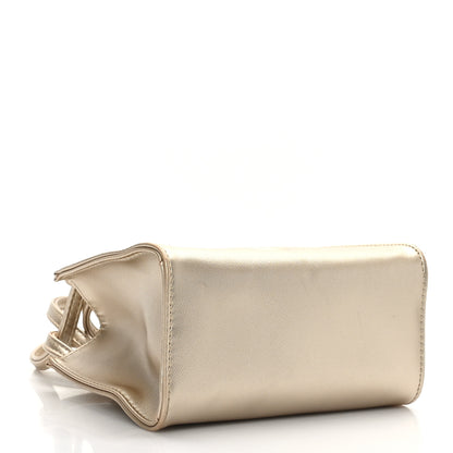 Telfar Metallic Vegan Leather Small Shopping Bag Gold 4 of 9